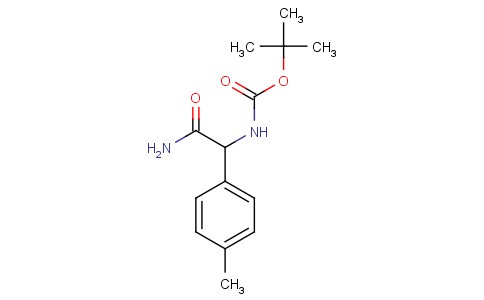 Carbamic acid, N-[2-amino-1-(4-methylphenyl)-2-oxoethyl]-, 1,1-dimethylethyl ester